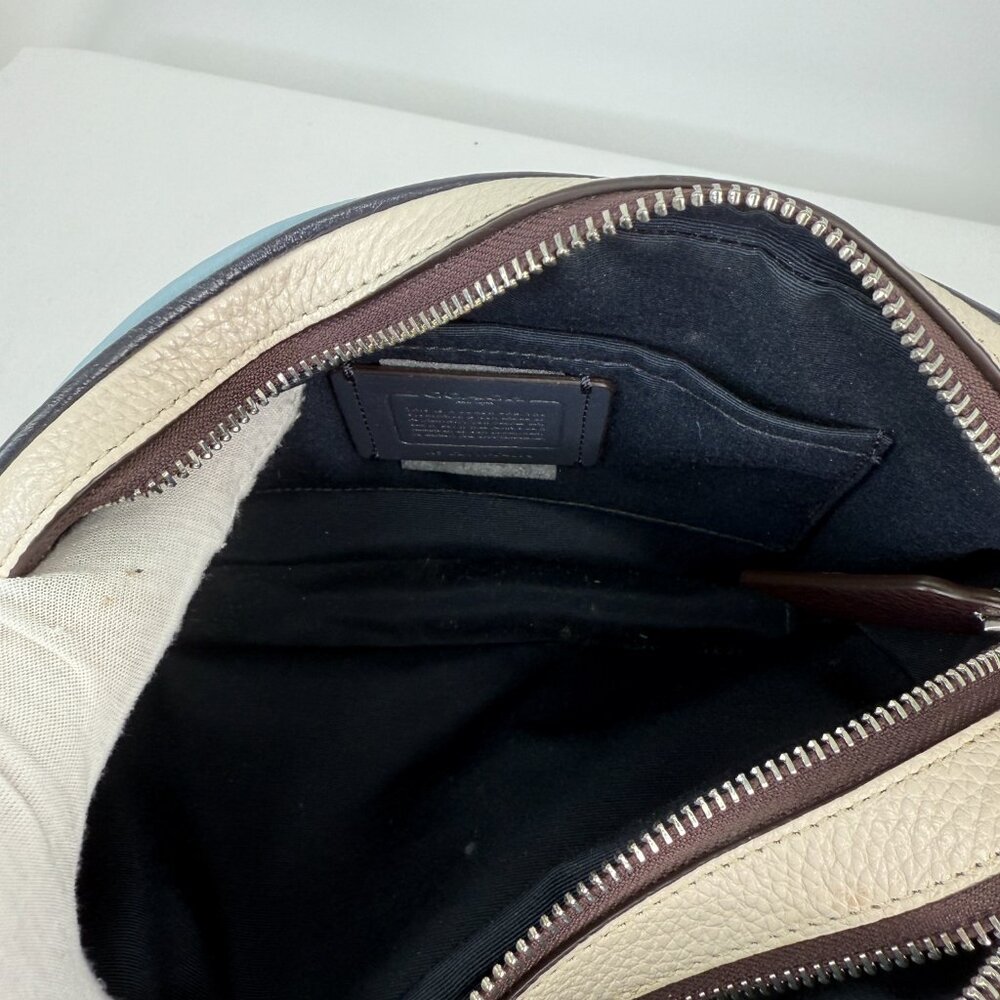 Coach Jes Crossbody Colorblock and NWT Zip Wristlet both in Waterfall Midnght - Picture 9 of 16